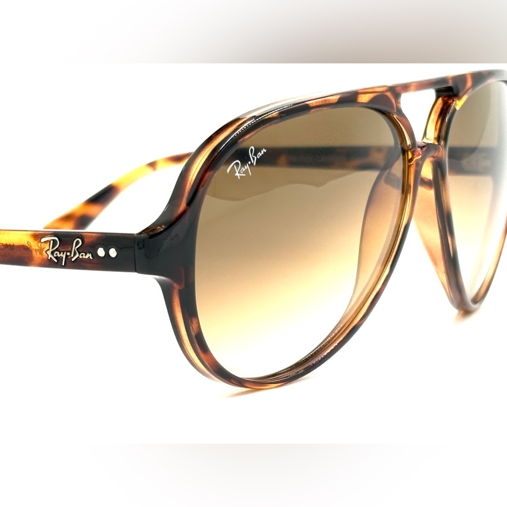 Ray-Ban RB4125 Sunglasses Aviators Havana 710/51 59/140 w/ Case & Original Box - Picture 4 of 16